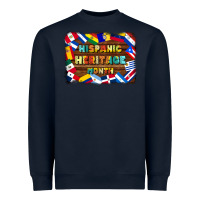 Navy hispanic heritage flags Heavyweight Sweatshirt - BundleAndBundleShop