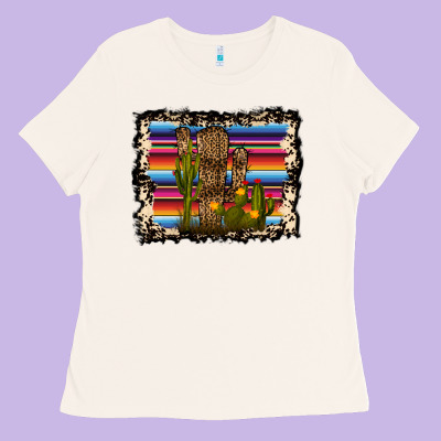 Serape Cactus Ladies Tee Designed By Bettercallsaul