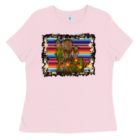 Bubblegum Pink Serape Cactus Ladies Tee - Bettercallsaul