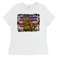 White Serape Cactus Ladies Tee - Bettercallsaul