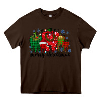 Chocolate Brown merry christmas tooth Heavy Core Tee - RacoonDesign