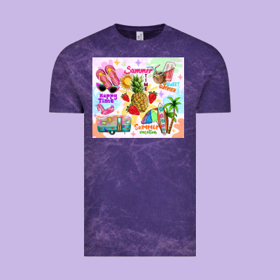 Summer Beach Vintage Tee Designed By Tumblerdesignbyshophia