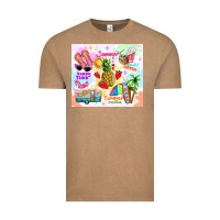 Vintage Coffee summer beach Vintage Tee - TumblerDesignByShophia