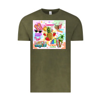 Vintage Olive summer beach Vintage Tee - TumblerDesignByShophia