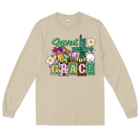Mushroom Saved by his grace Easter Long Sleeve Tee - CowGirlArtShop