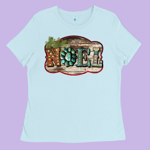 Christmas Noel Ladies Tee Designed By Bettercallsaul