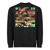 Black horses seamless pattern Heavyweight Sweatshirt - BundleAndBundleShop