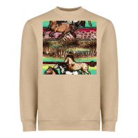 Mushroom horses seamless pattern Heavyweight Sweatshirt - BundleAndBundleShop