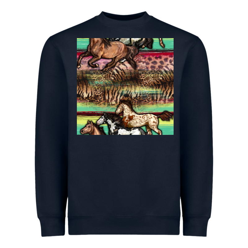 Horses Seamless Pattern Heavyweight Sweatshirt by BundleAndBundleShop | Teevron