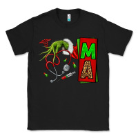 Black Christmas Character Nurse Classic Tee - NancyCooperArtShop