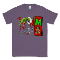 Lavender Christmas Character Nurse Classic Tee - NancyCooperArtShop