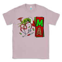 Lilac Christmas Character Nurse Classic Tee - NancyCooperArtShop