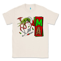 Natural Christmas Character Nurse Classic Tee - NancyCooperArtShop