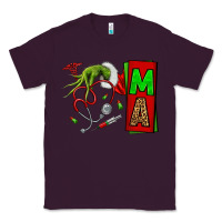 Plum Christmas Character Nurse Classic Tee - NancyCooperArtShop