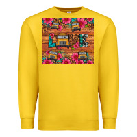 Lemon love school bus leopard Premium Sweatshirt - Artiststas