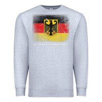 Heather Grey Germany German Flag Deutschland Souvenir Gift Alemania Premium Sweatshirt - minhPixels