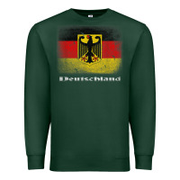 Sports Green Germany German Flag Deutschland Souvenir Gift Alemania Premium Sweatshirt - minhPixels