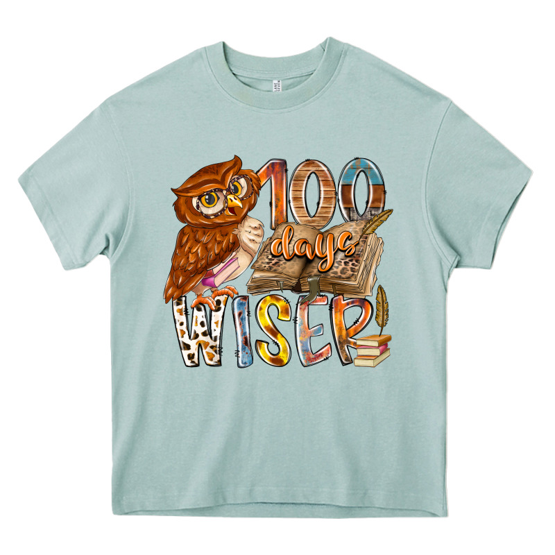 100 Days Wiser Heavy Core Tee by RacoonDesign | Teevron