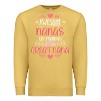 Antique Gold Gift for 1st Time Great Nana  Great Nana Premium Sweatshirt - minhPixels
