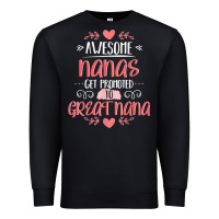 Black Gift for 1st Time Great Nana  Great Nana Premium Sweatshirt - minhPixels
