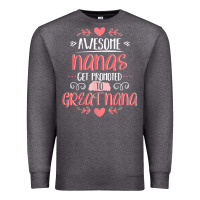 Charcoal Heather Gift for 1st Time Great Nana  Great Nana Premium Sweatshirt - minhPixels