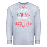 Heather Grey Gift for 1st Time Great Nana  Great Nana Premium Sweatshirt - minhPixels