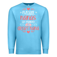 Ocean Blue Gift for 1st Time Great Nana  Great Nana Premium Sweatshirt - minhPixels