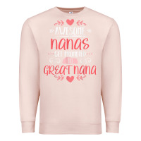 Pale Pink Gift for 1st Time Great Nana  Great Nana Premium Sweatshirt - minhPixels