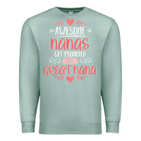 Seafoam Gift for 1st Time Great Nana  Great Nana Premium Sweatshirt - minhPixels