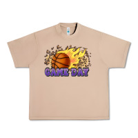 Burro game day basketball leopard flames fireball Urban Heavy Tee - HowdyJamesFarm