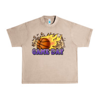 French Oak game day basketball leopard flames fireball Urban Heavy Tee - HowdyJamesFarm