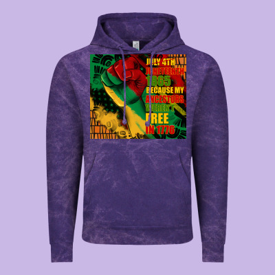 Juneteenth 1865 Because My Ancestors Werent Free In 1776 Tumbler Vintage Hoodie Designed By Cowgirlartshop