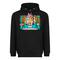 Black easter bunny truck Heavyweight Hoodie - Artiststas