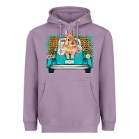 Lavender easter bunny truck Heavyweight Hoodie - Artiststas
