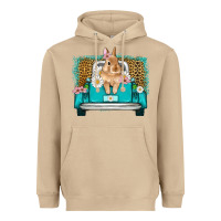 Mushroom easter bunny truck Heavyweight Hoodie - Artiststas