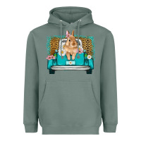 Sage easter bunny truck Heavyweight Hoodie - Artiststas