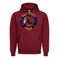 Burgundy bad witch vibes Zipper Hoodie - SublimationCraftShop