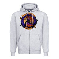 Heather Grey bad witch vibes Zipper Hoodie - SublimationCraftShop
