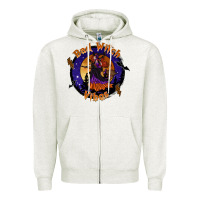 Oatmeal Heather bad witch vibes Zipper Hoodie - SublimationCraftShop