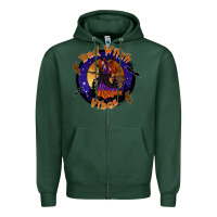 Sports Green bad witch vibes Zipper Hoodie - SublimationCraftShop