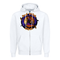 White bad witch vibes Zipper Hoodie - SublimationCraftShop