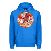 True Royal african fabric pattern round earrings 2 Premium Hoodie - BundleAndBundleShop