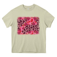 Mossy valentine's day roses leopard background Heavy Core Tee - JahusDesignShop