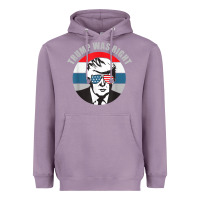 Lavender trump was right republican conservative political t shirt Heavyweight Hoodie - minhPixels