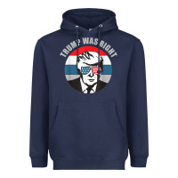 Navy trump was right republican conservative political t shirt Heavyweight Hoodie - minhPixels