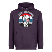 Plum trump was right republican conservative political t shirt Heavyweight Hoodie - minhPixels