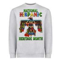 Heather Grey thunderbird hispanic heritage month Heavyweight Sweatshirt - BundleAndBundleShop