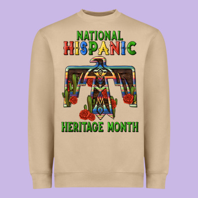Thunderbird Hispanic Heritage Month Heavyweight Sweatshirt Designed By Bundleandbundleshop
