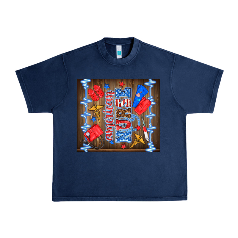 American Nurse Urban Heavy Tee by TumblerDesignByShophia | Teevron