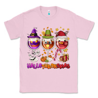 Bubblegum Pink Hallothanksmas wine glasses Classic Tee - NancyCooperArtShop